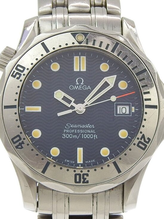 OMEGA Seamaster300M Watches 2562.80 cal.1538 NavyDial Stainless Steel Quar... main image 5